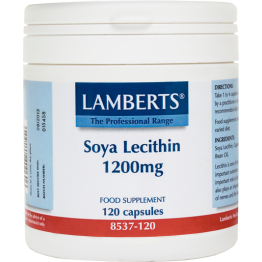 SOYA LECITHIN (ΛΕΚΙΘΙΝΗ ΣΟΓΙΑΣ) LAMBERTS 1200mg 120caps ΧΟΛΟΛΙΘΙΑΣΗ