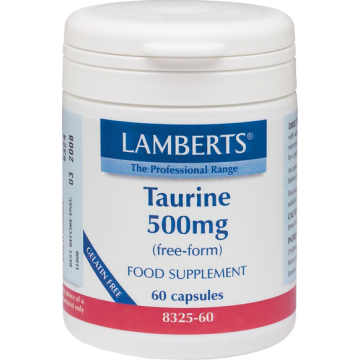 TAURINE (ΤΑΥΡΙΝΗ) LAMBERTS 500mg 60caps ΚΑΡΔΙΑΚΗ ΛΕΙΤΟΥΡΓΙΑ TAURINE (ΤΑΥΡΙΝΗ) LAMBERTS 500mg 60caps ΚΑΡΔΙΑΚΗ ΛΕΙΤΟΥΡΓΙΑ