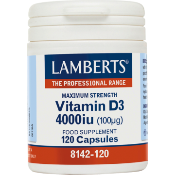 VITAMIN D (ΒΙΤΑΜΙΝΗ D) LAMBERTS 4000IU 120caps ΒΙΤΑΜΙΝΗ Α & D