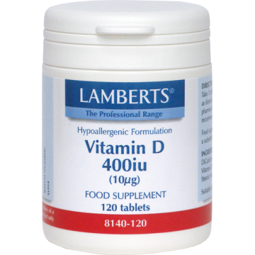 VITAMIN D (ΒΙΤΑΜΙΝΗ D) LAMBERTS 400IU 120tabs ΒΙΤΑΜΙΝΗ Α & D