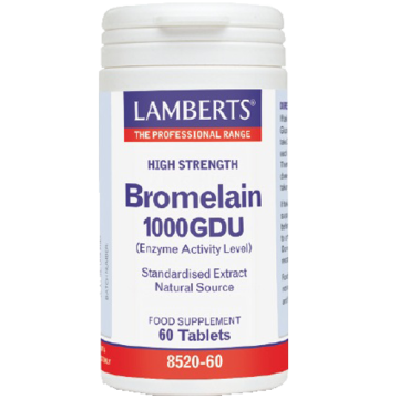 BROMELAIN (ΒΡΟΜΕΛΙΝΗ) 1000 GDU LAMBERTS 400mg 60caps ΤΕΝΟΝΤΙΤΙΔΑ BROMELAIN (ΒΡΟΜΕΛΙΝΗ) 1000 GDU LAMBERTS 400mg 60caps ΤΕΝΟΝΤΙΤΙΔΑ