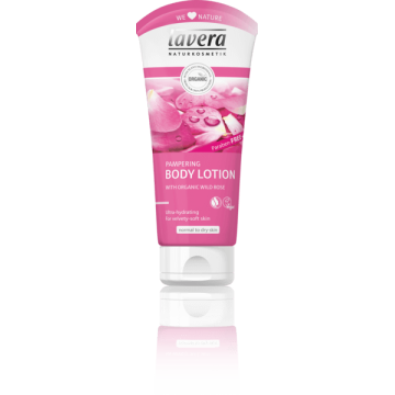 PAMPERING BODY LOTION (ΚΡΕΜΑ ΣΩΜΑΤΟΣ ΜE ΒΙΟΛΟΓΙΚΟ ΑΓΡΙΟ ΤΡΙΑΝΤΑΦΥΛΛΟ) LAVERA 200ml LAVERA NATURKOSMETIK
