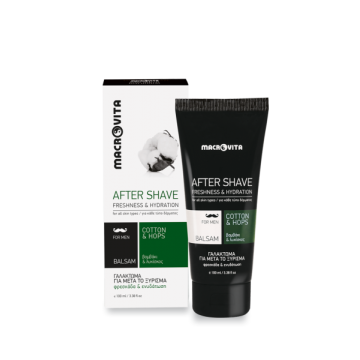 AFTER SHAVE BALSAM (ΓΑΛΑΚΤΩΜΑ ΓΙΑ ΜΕΤΑ ΤΟ ΞΥΡΙΣΜΑ ΜΕ ΒΑΜΒΑΚΙ & ΛΥΚΙΣΚΟ) MACROVITA 100ml MACROVITA