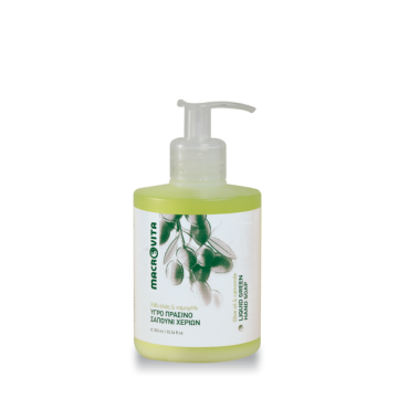 LIQUID GREEN HAND SOAP (ΥΓΡΟ ΠΡΑΣΙΝΟ ΣΑΠΟΥΝΙ ΧΕΡΙΩΝ) MACROVITA 300ml MACROVITA