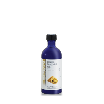 WALNUT OIL (ΚΑΡΥΔΕΛΑΙΟ ΨΥΧΡΗΣ ΠΙΕΣΗΣ) MACROVITA 100ml ΛΑΔΙΑ ΒΑΣΕΙΣ