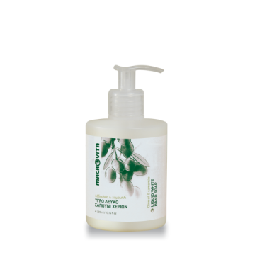 LIQUID WHITE SOAP (ΥΓΡΟ ΛΕΥΚΟ ΣΑΠΟΥΝΙ ΜΕ ΛΑΔΙ ΕΛΙΑΣ & ΧΑΜΟΜΗΛΙ) MACROVITA 300ml MACROVITA
