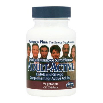 ADULT-ACTIVE (ΦΟΡΜΟΥΛΑ ΓΙΑ ΤΗ ΒΕΛΤΙΩΣΗ ΤΩΝ ΝΟΗΤΙΚΩΝ ΚΑΙ ΨΥΧΙΚΩΝ ΛΕΙΤΟΥΡΓΙΩΝ) NATURE'S PLUS 60tabs ΜΝΗΜΗ