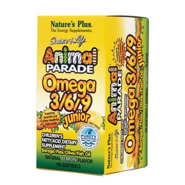 ANIMAL PARADE OMEGA 3/6/9 JUNIOR NATURE'S PLUS 90sgels ΣΥΜΠΛΗΡΩΜΑΤΑ