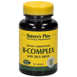 VITAMIN B-COMPLEX with RICE BRAN (ΦΟΡΜΟΥΛΑ ΤΟΥ ΣΥΜΠΛΕΓΜΑΤΟΣ Β ΜΕ ΠΙΤΟΥΡΟ ΡΥΖΙΟΥ) NATURE'S PLUS 90tabs ΒΙΤΑΜΙΝΗ Β