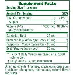 VITAMIN B-12 LOZENGES (ΣΥΝΔΥΑΣΜΟΣ ΒΙΤΑΜΙΝΗΣ Β-12 ΜΕ ΒΟΤΑΝΑ ΣΕ ΠΑΣΤΙΛΙΕΣ) NATURE'S PLUS 1000mcg 30lozenges