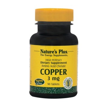 COPPER (ΧΗΛΙΚΟΣ ΧΑΛΚΟΣ) NATURE'S PLUS 3mg 90tabs NATURE'S PLUS