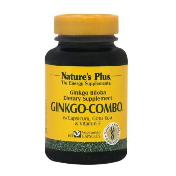 GINKGO-COMBO (ΣΥΝΕΡΓΙΚΟΣ ΣΥΝΔΥΑΣΜΟΣ ΜΕ ΓΚΙΝΓΚΟ ΜΠΙΛΟΜΠΑ) NATURE'S PLUS 60vcaps ΜΝΗΜΗ