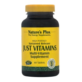 JUST VITAMINS (ΠΟΛΥΒΙΤΑΜΙΝΟΥΧΑ ΦΟΡΜΟΥΛΑ ΧΩΡΙΣ ΜΕΤΑΛΛΑ ΚΑΙ ΙΧΝΟΣΤΟΙΧΕΙΑ) NATURE'S PLUS 60tabs ΠΟΛΥΒΙΤΑΜΙΝΕΣ