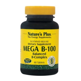 VITAMIN B-COMPLEX (MEGA B-100 BALANCED B-COMPLEX) NATURE'S PLUS 60tabs