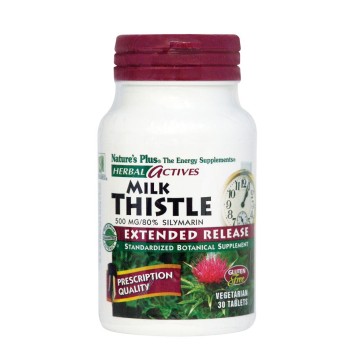 MILK THISTLE (ΤΙΤΛΟΔΟΤΗΜΕΝΟ ΕΚΧΥΛΙΣΜΑ ΓΑΪΔΟΥΡΑΓΚΑΘΟΥ) NATURE'S PLUS 500mg 30tabs ΑΠΟΤΟΞΙΝΩΣΗ ΗΠΑΤΟΣ