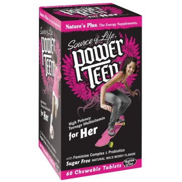 POWER TEEN FOR HER CHEWABLE NATURE'S PLUS 60tabs ΕΦΗΒΟΙ POWER TEEN FOR HER CHEWABLE NATURE'S PLUS 60tabs ΕΦΗΒΟΙ