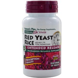 RED YEAST RICE (ΤΙΤΛΟΔΟΤΗΜΕΝΟ ΕΚΧΥΛΙΣΜΑ ΚΟΚΚΙΝΟΥ ΡΥΖΙΟΥ) NATURE'S PLUS 600mg 30tabs ΧΟΛΗΣΤΕΡΙΝΗ - ΛΙΠΙΔΙΑ