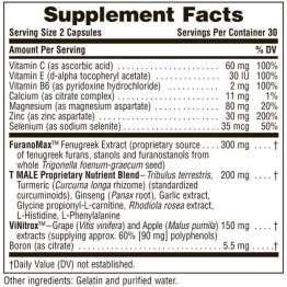 T-MALE TESTOSTERONE BOOST FOR MEN NATURE'S PLUS 60caps