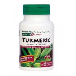TURMERIC (ΤΙΤΛΟΔΟΤΗΜΕΝΟ ΕΚΧΥΛΙΣΜΑ ΚΟΥΡΚΟΥΜΑ) NATURE'S PLUS 400mg 60vcaps ΦΥΣΙΚΑ ΑΝΤΙΦΛΕΓΜΟΝΩΔΗ
