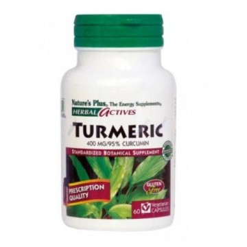 TURMERIC (ΤΙΤΛΟΔΟΤΗΜΕΝΟ ΕΚΧΥΛΙΣΜΑ ΚΟΥΡΚΟΥΜΑ) NATURE'S PLUS 400mg 60vcaps ΦΥΣΙΚΑ ΑΝΤΙΦΛΕΓΜΟΝΩΔΗ
