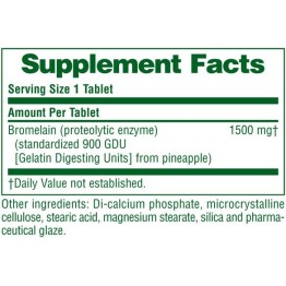 ULTRA BROMELAIN (ΒΡΟΜΕΛΙΝΗ) NATURE'S PLUS 1500mg 60tabs ΑΡΘΡΙΤΙΔΑ - ΟΣΤΕΟΑΡΘΡΙΤΙΔΑ