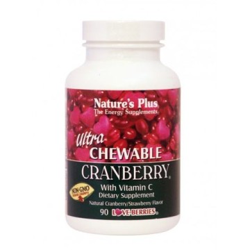 ULTRA CHEWABLE CRANBERRY (ΚΡΑΝΜΠΕΡΙ ΣΕ ΜΑΣΩΜΕΝΑ ΔΙΣΚΙΑ) NATURE'S PLUS 90tabs ΟΥΡΟΛΟΙΜΩΞΕΙΣ