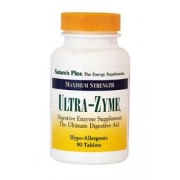 ULTRA-ZYME (ΙΣΧΥΡΗ ΦΟΡΜΟΥΛΑ ΠΡΩΤΕΟΛΥΤΙΚΩΝ ΚΑΙ ΑΛΛΩΝ ΠΕΠΤΙΚΩΝ ΕΝΖΥΜΩΝ) NATURE'S PLUS 90tabs ΠΕΠΤΙΚΑ ΕΝΖΥΜΑ
