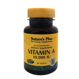 VITAMIN A 10.000IU Water - Dispersible (ΦΥΤΙΚΗ, ΥΔΑΤΟΔΙΑΛΥΤΗ ΒΙΤΑΜΙΝΗ Α) NATURE'S PLUS 90tabs ΒΙΤΑΜΙΝΗ Α & D