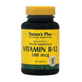 VITAMIN B-12 (ΚΟΒΑΛΑΜΙΝΗ) NATURE'S PLUS 500mcg 90tabs ΒΙΤΑΜΙΝΗ Β