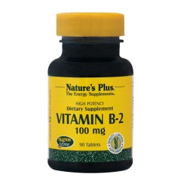 VITAMIN B-2 (ΡΙΒΟΦΛΑΒΙΝΗ) NATURE'S PLUS 100mg 90tabs ΒΕΛΤΙΩΣΗ ΟΡΑΣΗΣ