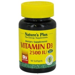 VITAMIN D-3 2500IU (ΒΙΤΑΜΙΝΗ D-3) NATURE'S PLUS 90sgels ΒΙΤΑΜΙΝΗ Α & D