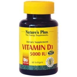 VITAMIN D-3 5000IU (ΒΙΤΑΜΙΝΗ D-3) NATURE'S PLUS 60sgels ΒΙΤΑΜΙΝΗ Α & D