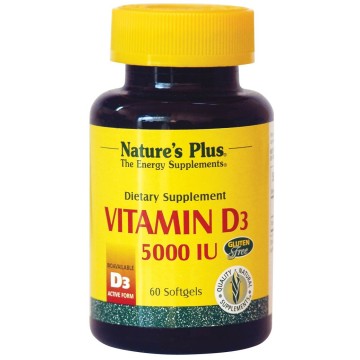 VITAMIN D-3 5000IU (ΒΙΤΑΜΙΝΗ D-3) NATURE'S PLUS 60sgels ΒΙΤΑΜΙΝΗ Α & D
