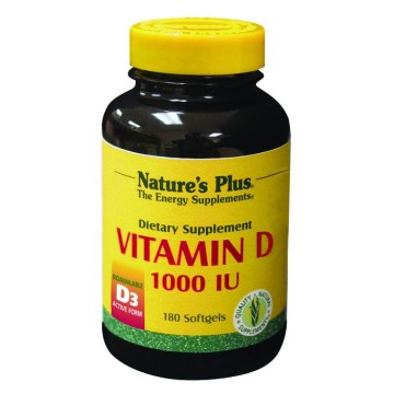 VITAMIN D-3 1000IU (ΕΝΕΡΓΗ ΜΟΡΦΗ ΒΙΤΑΜΙΝΗΣ D) NATURE'S PLUS 180sgels ΒΙΤΑΜΙΝΗ Α & D