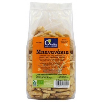 ΜΠΑΝΑΝΑ CHIPS ΒΙΟ (OLA-BIO) 200gr ΑΠΟΞΗΡΑΜΕΝΑ ΦΡΟΥΤΑ