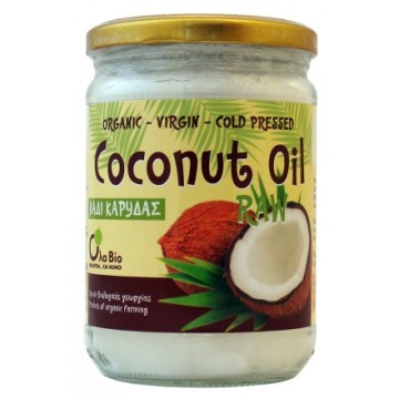 COCONUT OIL RAW (ΛΑΔΙ ΚΑΡΥΔΑΣ) ΒΙΟ (OLA-BIO) 500ml ΕΛΑΙΑ