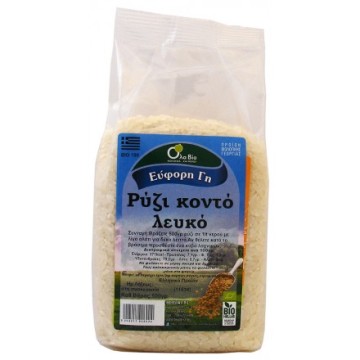 ΡΥΖΙ KONTO (ΣΤΡΟΓΓΥΛΟ) ΛΕΥΚΟ ΒΙΟ (OLA-BIO) 500gr ΖΥΜΑΡΙΚΑ - ΡΥΖΙ