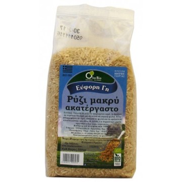ΡΥΖΙ ΜΑΚΡΥ ΑΝΑΠΟΦΛΟΙΩΤΟ ΒΙΟ (OLA-BIO) 500gr ΖΥΜΑΡΙΚΑ - ΡΥΖΙ