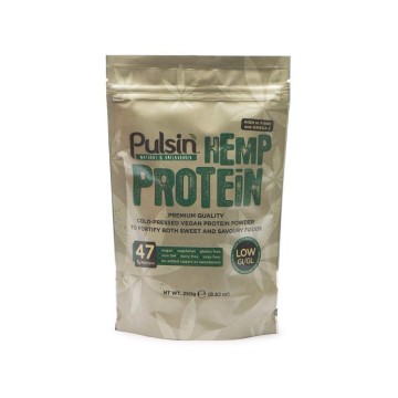 HEMP PROTEIN POWDER (100% ΚΑΘΑΡΗ ΠΡΩΤΕΪΝΗ ΚΑΝΝΑΒΗΣ) PULSIN 250gr PULSIN'