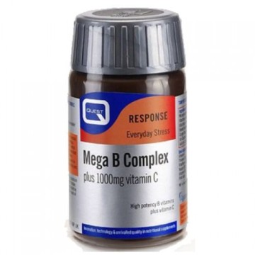 VITAMIN B-COMPLEX (MEGA B COMPLEX) - (ΣΥΜΠΛΕΓΜΑ ΒΙΤΑΜΙΝΩΝ Β) QUEST 30tabs ΒΙΤΑΜΙΝΗ Β QUEST VITAMIN B-COMPLEX (MEGA B COMPLEX  plus 1000mg Vit.C) 30tabs 30tabs ΒΙΤΑΜΙΝΗ Β