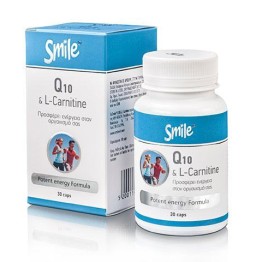 SMILE COENZYME Q10 & L-CARNITINE 30caps ΚΑΡΔΙΑΚΗ ΛΕΙΤΟΥΡΓΙΑ