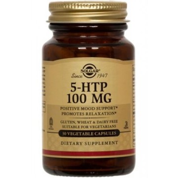 5-HTP (HYDROXYTRYPTOPHAN) - (5-ΥΔΡΟΞΥ-ΤΡΥΠΤΟΦΑΝΗ) SOLGAR 100mg veg.caps 90s