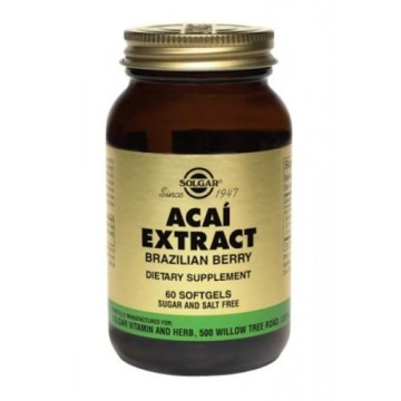 ACAI EXTRACT (ΕΚΧΥΛΙΣΜΑ ΜΟΥΡΩΝ ACAI ΣΕ ΜΑΛΑΚΕΣ ΚΑΨΟΥΛΕΣ) SOLGAR softgels 60s ΑΝΤΙΟΞΕΙΔΩΤΙΚΕΣ ΟΥΣΙΕΣ