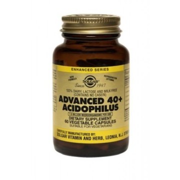 ADVANCED 40+ ACIDOPHILUS (ΠΡΟΒΙΟΤΙΚΗ ΦΟΡΜΟΥΛΑ ΓΙΑ ΑΤΟΜΑ ΑΝΩ ΤΩΝ 40 ΕΤΩΝ) SOLGAR veg.caps 60s ΠΡΟΒΙΟΤΙΚΑ