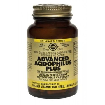 ADVANCED ACIDOPHILUS PLUS (ΠΡΟΒΙΟΤΙΚΗ ΦΟΡΜΟΥΛΑ) SOLGAR veg.caps 120s ΠΡΟΒΙΟΤΙΚΑ