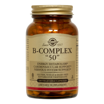 VITAMIN B-50 COMPLEX (ΒΙΤΑΜΙΝΕΣ ΤΟΥ ΣΥΜΠΛΕΓΜΑΤΟΣ Β) SOLGAR veg.caps 50s ΒΙΤΑΜΙΝΗ Β