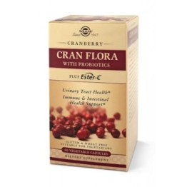 CRAN FLORA (ΦΟΡΜΟΥΛΑ ΜΕ ΕΚΧΥΛΙΣΜΑ ΦΡΕΣΚΟΥ ΚΡΑΝΜΠΕΡΥ, ΒΙΤΑΜΙΝΗ C & ΠΡΟΒΙΟΤΙΚΑ) SOLGAR veg.caps 60s ΟΥΡΟΛΟΙΜΩΞΕΙΣ