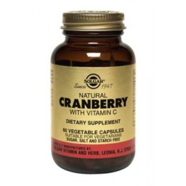 CRANBERRY EXTRACT with vit.C (ΚΡΑΝΜΠΕΡΥ ΜΕ ΒΙΤΑΜΙΝΗ C) SOLGAR veg.caps 60s ΟΥΡΟΛΟΙΜΩΞΕΙΣ