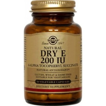 VITAMIN E (ΒΙΤΑΜΙΝΗ Ε) SOLGAR 200IU DRY veg.caps 50s ΒΙΤΑΜΙΝΗ Ε