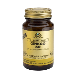 GINKGO BILOBA (ΓΚΙΝΓΚΟ ΜΠΙΛΟΜΠΑ) SOLGAR veg.caps 60s ΜΝΗΜΗ